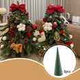 thumbnail image 6 of 3 Pieces Floral Tree Cone Christmas Craft Base Plastic Material for Table Centerpiece Holiday DIY Projects, 6 of 9