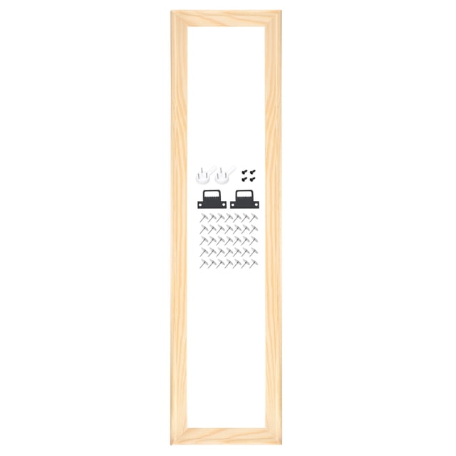 Barras de estiramiento de lienzo DIY, kit de marco de lienzo de 24 x 6 pulgadas, marcos de estiramiento de madera resistentes