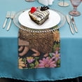 thumbnail image 4 of WYYP Hedgehog Flowers Leaves Cloth Napkin Reusable Dinner Napkin for Dining Table Kitchen Daily Party Housewarming Farmhouse Decor 2 PCS, 4 of 7