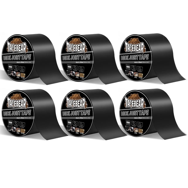 Cinta adhesiva para terrazas TAPEBEAR, 10 cm x 5 m, impermeable, 6 rollos