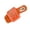Slippers # Orange, variant on Womens Slippers Open Toe Fluffy Faux Fur Slides Square Toe House Shoes with Metal Buckle Decor Elegant Indoor Scuff Footwear