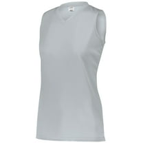 Augusta M Ladies Attain Wicking Sleeveless Jersey Silver 4794