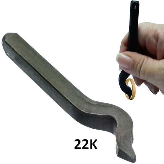 Steel Stamp Bent Curved 22k Ring Inside Jewelry Marking Metal Value Line
