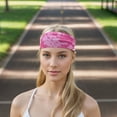 thumbnail image 6 of Unique Bargains 1 Pc Tie-Dye Headband for Yoga Pink Purple, 6 of 6