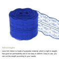 thumbnail image 3 of Unique Bargains 1.8' Wide 11 Yard Lace Ribbon Floral Pattern Dark Blue Lace Trim Ribbon for Gift Wrapping, Wedding Decor, 3 of 6