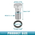 thumbnail image 5 of Unique Bargains 1set Car Brake Line Fitting Adapter 1.26" Length M12x1.5 Brake Line Thread Single Hollow Bolt, 5 of 6