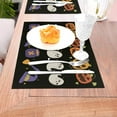 thumbnail image 5 of XMXT 4 Pcs PVC Woven Placemats, Cartoon Ghost Pumpkin Design Stain Resistant Anti-Skid Place Mats for Dining Table, 12 x 18 inches, 5 of 6