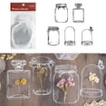 thumbnail image 1 of 20 marcadores de flores secas transparentes, hermosos marcadores de flores hechos en casa, marcadores de flores secas DIY, pegatinas de cristalería, 1 of 9