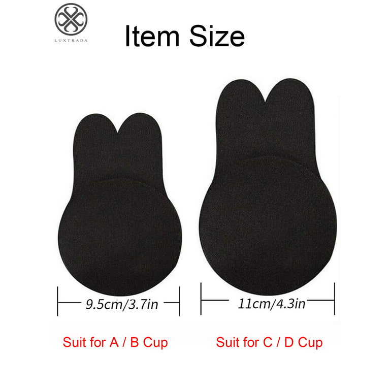Bralux™ Seamless Fabric Adhesive Breast Lifts - Black