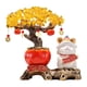 thumbnail image 1 of Figura de gato y de la , colección de decoración para el hogar, decoración de mesa resistente, escultura decorativa para sala de estar y Olla roja, 1 of 8