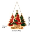 thumbnail image 3 of Christmas Tree Decorations Indoor Outdoor Hanging Wooden Sign for Wall Door Home Holiday Party Decorations Gift, 3 of 8
