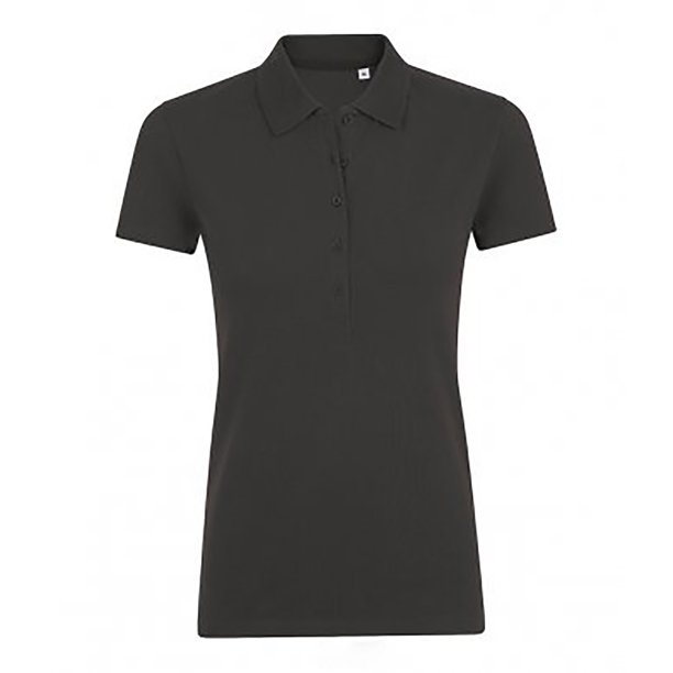 SOLS - Polo de manga corta modelo Phoenix para mujer (Carbón)