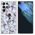 thumbnail image 1 of Marble Flower Case for Samsung Galaxy S22 Ultra,Aesthetic Art Design Pattern Soft TPU Bumper Case Cover, 1 of 5