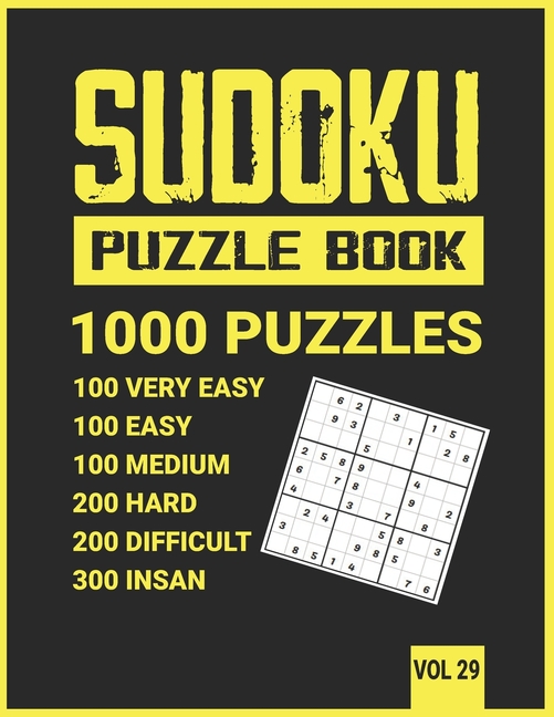 Sudoku Puzzle Book for Adults and teens, Huge Bargain Collection of