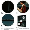 thumbnail image 3 of Designart "By Edward Masterpiece Nighthawks wall art V" Masterpiece Floater Framed Canvas Art Print, 3 of 7