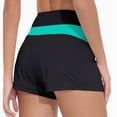 thumbnail image 4 of HCNTES High Waisted Dolphin Board Shorts for Women 2.5'' - Quick Dry Swim Beach Bathing Suit Bottoms with Liner(Sky Blue,XXL), 4 of 7