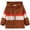 Coffee, variant on NIEWTR Winter Coats Toddler Boys Girls Cartoon Prints Casual Light Coat Hooded Jacket Windproof Zipper Outwear Cozy Versatile