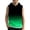 a-Mint Green, variant on Boys And Girls Gradient Hooded Vest Sweatshirt For Kids | Lightweight Front Pocket Sleeveless Hoodie Top
