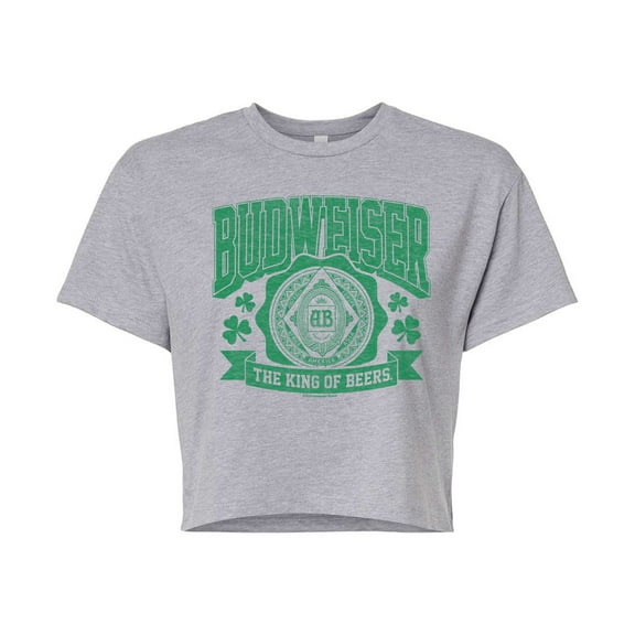 Budweiser - Medallion St Paddys - Junior's Cropped Tee