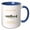 Blue/White, variant on 3drose, Idaho Territory Fish the Cutthroat Trout, 11oz Two-tone Yellow Mug
