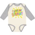 thumbnail image 3 of Inktastic I Love my Grammy- sun and rainbow letters Boys or Girls Long Sleeve Baby Bodysuit, 3 of 5