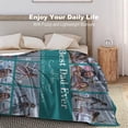 thumbnail image 5 of Custom Photo Blankets Using My Own Photos Personalized Throw Blanket with Pictures Text Customized Blanket for Adults Mom Dad Family Dog Kids Friends Lover Personalized Memorial Gift 60"x80", 5 of 6