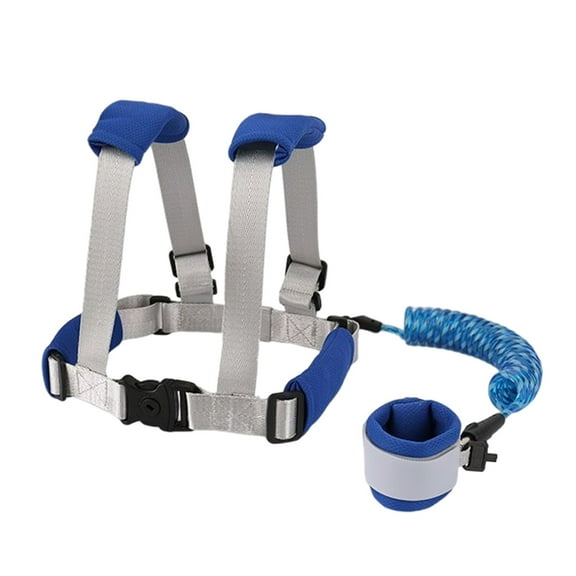 -Loss Locator Harness with Adjustable Leash and Secure Wrist Link for Child Security