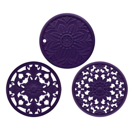 

Fovolat Silicone Trivets Mat|Heat and Slip Resistant Hot Dishes Holder|Trivets for Hot Pots and Pans Silicone Mat Hot Mats for Countertop Easy to Clean