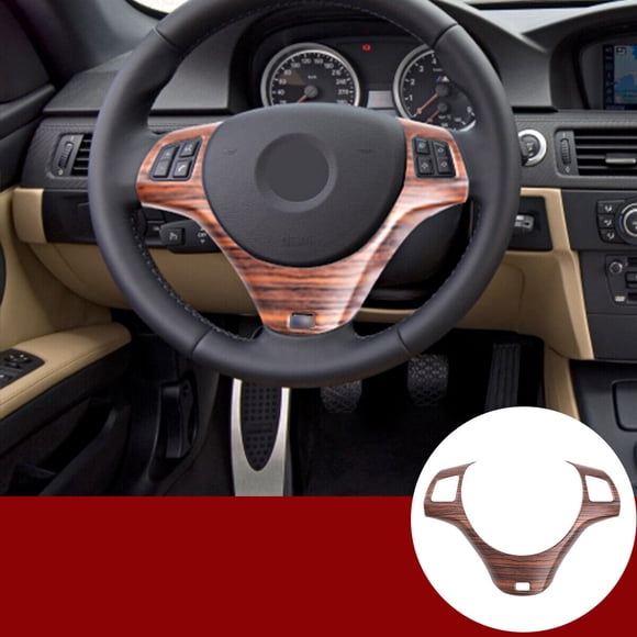 Pine wood grain steering wheel decoration suitable for 2005-2012 for BMW 3 Series E90 E92 E93-