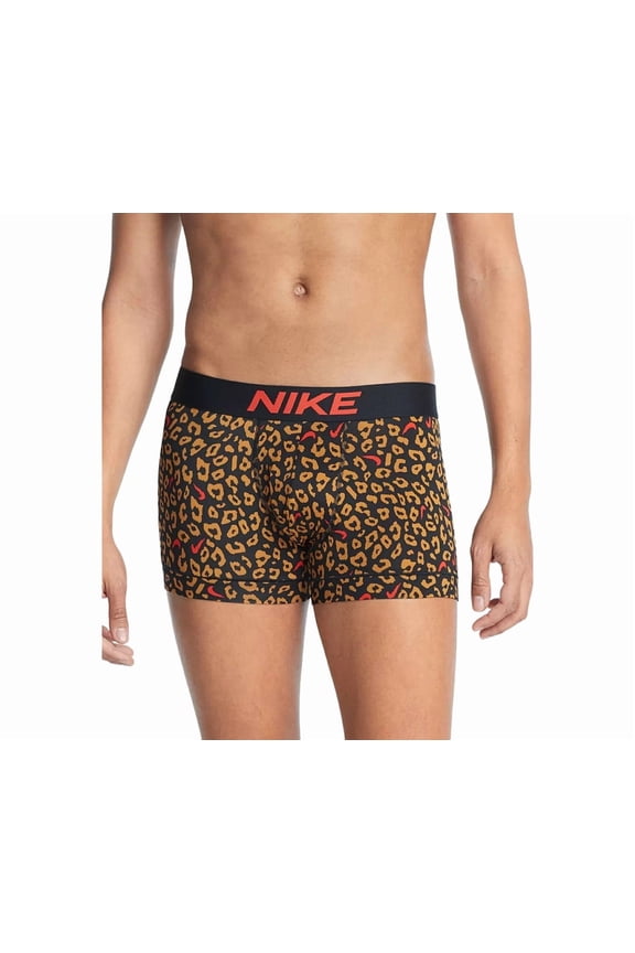 Sngl Trunk Essential Micro Mens Boxer Briefs Size M, Color: Leopard/Black