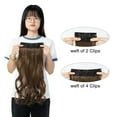 thumbnail image 4 of SAYFUT 18" 24" Curly Wavy 3 Pieces Full Head Blonde Mixed Clip in on Hair Extensions Hairpieces with 8 Clips for Women Beauty 200g, 4 of 7