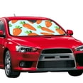 thumbnail image 2 of Kdxio Cartoon Carrot Print Front Windshield Sun Shade,Folding Auto Sunshade for Car Truck SUV-Small, 2 of 7