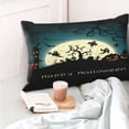 thumbnail image 6 of Disketp Pillow Covers Happy Halloween 8 Pattern Throw Pillow Case Cushion Covers,Cushion For Bedroom,Couch,Home-14"X20", 6 of 9