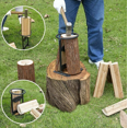 thumbnail image 4 of Log Splitter Heavy Duty Cast Iron Log Splitter Manual Log Splitter Log Splitter Lightweight Firewood Splitter Light Firewood for Home, Outdoor, Camping, 4 of 5