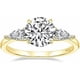 thumbnail image 1 of 2CT 925 Sterling Silver Engagement Rings for Women Round Cut 3-Stone Promise Rings for Her Cubic Zirconia CZ Wedding Bands Size 3-11, 1 of 4