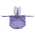 thumbnail image 6 of PPgejGEK Easter Bunny Drawstring Velvet Bag, Cute Ear Candy Packing Gift Pouch for Easter Decor Party Favors, Plush Mini Storage Container 1PC, 6 of 7