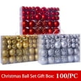 thumbnail image 6 of 100pcs Christmas Tree Balls, Shatterproof Christmas Ball Ornaments Set, Christmas Tree Decorations Balls, Large Hanging Ball for Holiday Wedding Party Decoration, Red, 6 of 7