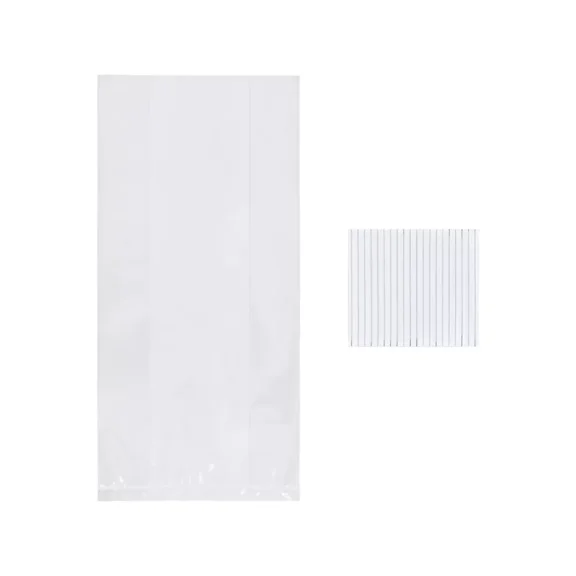 20ct Clear Cello Favor Bag - Spritz: Polypropylene Treat & Goodie Bags for All Occasions, Birthdays, 10" x 5"