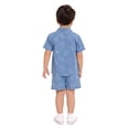 thumbnail image 5 of Wonder Nation Toddler Boys Chambray Shirt and Short Set, 2 Piece, Sizes 12M-5T, 5 of 7