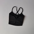 thumbnail image 4 of Sujetador deportivo para mujer con espalda en forma de cruz y pechos laterales, sujetador de Fitness, ropa externa, chaleco de resistencia media de secado rápido, traje de Yoga, 4 of 6