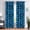 Black Blue, variant on Animals Zebra Print Curtains, Black White Curtains, 42x84inches, 2 Panels | 84inches Long Curtains, Wild Blackout Drapes, Polyester, Darkening Thermal Insulated with Grommets, Living Room, Bedroom