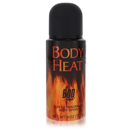 Bod Man Body Heat Sexy X2 by Parfums De Coeur Body Spray 4 oz for Men Pack of 2