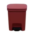 thumbnail image 1 of Estbridge Step-On Trash Can with Lid  Trash Can with Foot Pedal – Large Plastic Garbage Can  Trashcan for Bathroom  Kitchen  Office Bedroom  Dorm Room  Patio  – Onyx Grey, 1 of 8