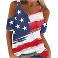 thumbnail image 1 of Camisas de Manga Corta para las Mujeres Cuello Redondo de Impresión Casual, Top de Blusa para el Hogar Y el Uso Diario, Camisa de Moda de las Cuatro Estaciones de las Mujeres, 1 of 4