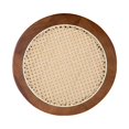thumbnail image 4 of Bandeja de ratán Strade Fareast Limited redonda 40 cm Nogal oscuro, 4 of 8