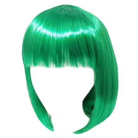 SeasonsTrading Economy Green Bob Wig - Adult Teen Costume Cosplay Party Wig