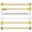 Gold, variant on 6PCS 14G 316L Surgical Steel Industrial Barbell Set Earrings Piercing Cartilage-Silver