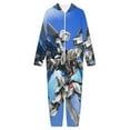 thumbnail image 3 of Mobile Suit Gundam Hooded Union Suit One Piece Pajama Outfit PJs Sleepwear, 3 of 7