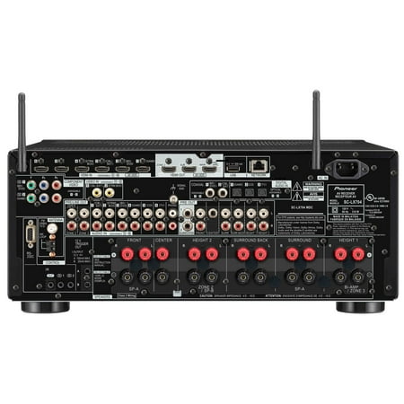 Pioneer - Elite 760W 9.2-Ch. Bluetooth Capable with Dolby Atmos 4K Ultra HD HDR Compatible A/V Home Theater Receiver - Black