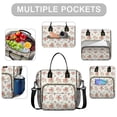 thumbnail image 2 of Pioneer Flower Floral Print Pattern Womens Lunch Box for Work,Insulated Large Lunch Bag,Leakproof Adult Lunch Bag for Work,Beach,Travel,Picnic,Camping, 2 of 6